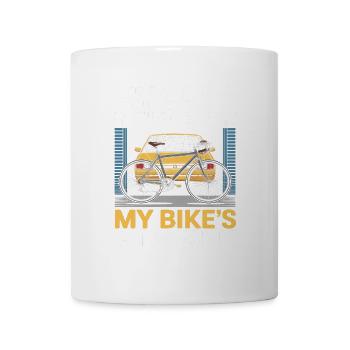 My Car's in the Garage My Bike's at Work Bike - Mug - white - Front