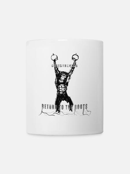 Calisthenics mit Gymnastikringe - Tasse - Weiß