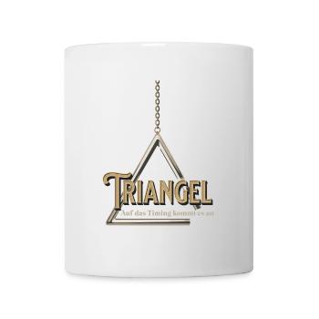 Triangel - Auf das Timing kommt es an Percussion - Tasse - Weiß - Vorne