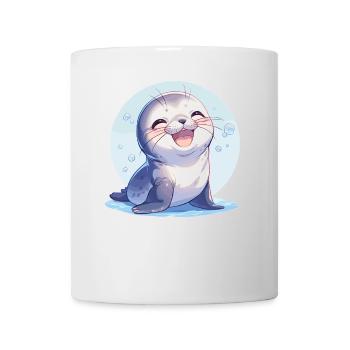 Joints, Phoque - Mug blanc - blanc - Devant