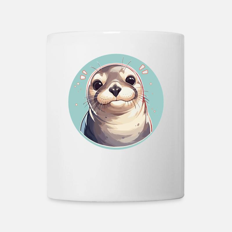 Robben Robbe - Tasse - Weiß