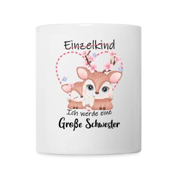 Nachwuchs Verkünden Ich Werde Große Schwester 2027 - Tasse - Weiß - Vorne