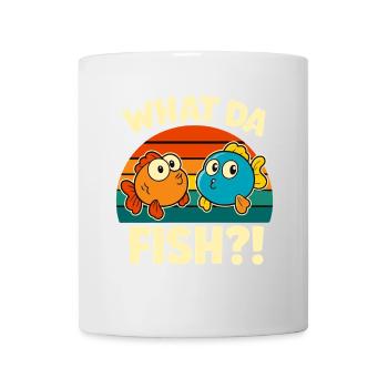 What Da Fisch WTF - Vintage What. Da Fish Cartoon - Tasse - Weiß - Vorne