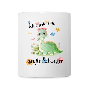 Nachwuchs Verkünden Ich Werde Große Schwester 2027 - Tasse - Weiß - Vorne