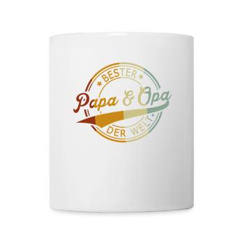 Bester Papa & Opa der Welt - Grandpa Father's Day - Tasse - Weiß - Vorne