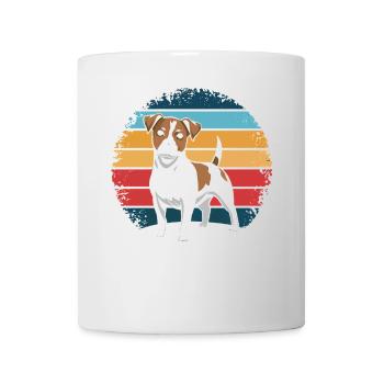 Rétro Vintage Jack Russell Terrier Chien Propriétaire Cadeaux - Mug blanc - blanc - Devant