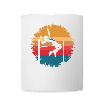Retro Vintage High Jump Athlete Sports Lover Gifts - Tasse - Weiß - Vorne
