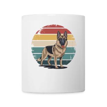 Retro German Shepherd Vintage Dog Lover Gifts Men - Tasse - Weiß - Vorne