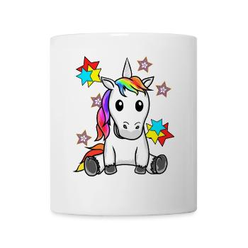 Unicorn Unicorns Retro Kids Woman Men 60s - Mug - white - Front