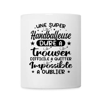 Ein super Handball Mädchen - Handball Geschenk - Tasse - Weiß - Vorne
