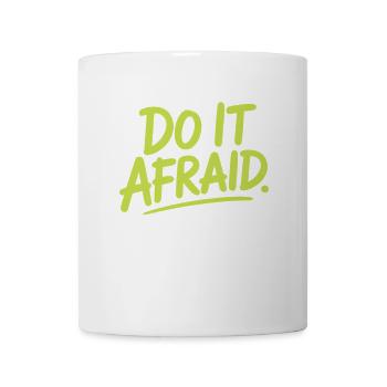Fais-le Peur Courage Développement Motivation - Mug blanc - blanc - Devant