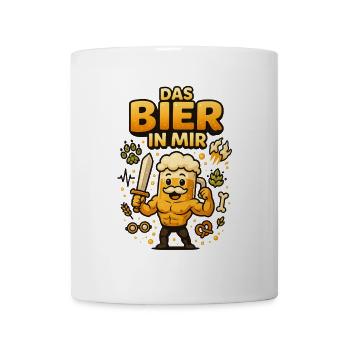 Das Bier in Mir - Tasse - Weiß - Vorne