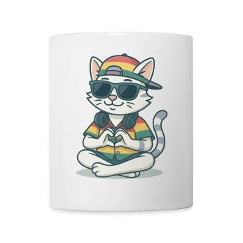 Reggae Chill Cat - Mug - white - Front