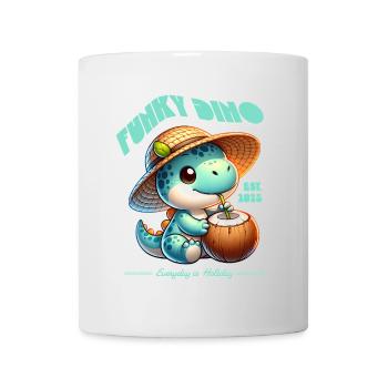 Funky Dino Coconut - Mug blanc - blanc - Devant
