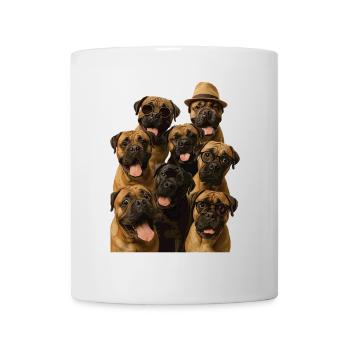 Bullmastiff - Tasse - Weiß - Vorne
