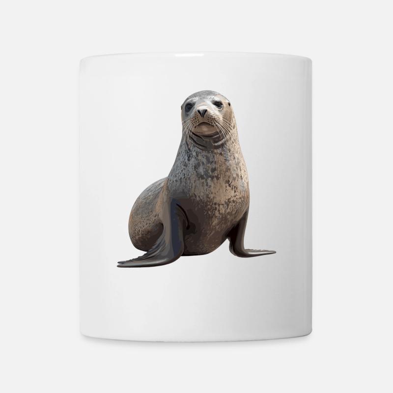 Robben Robbe - Tasse - Weiß