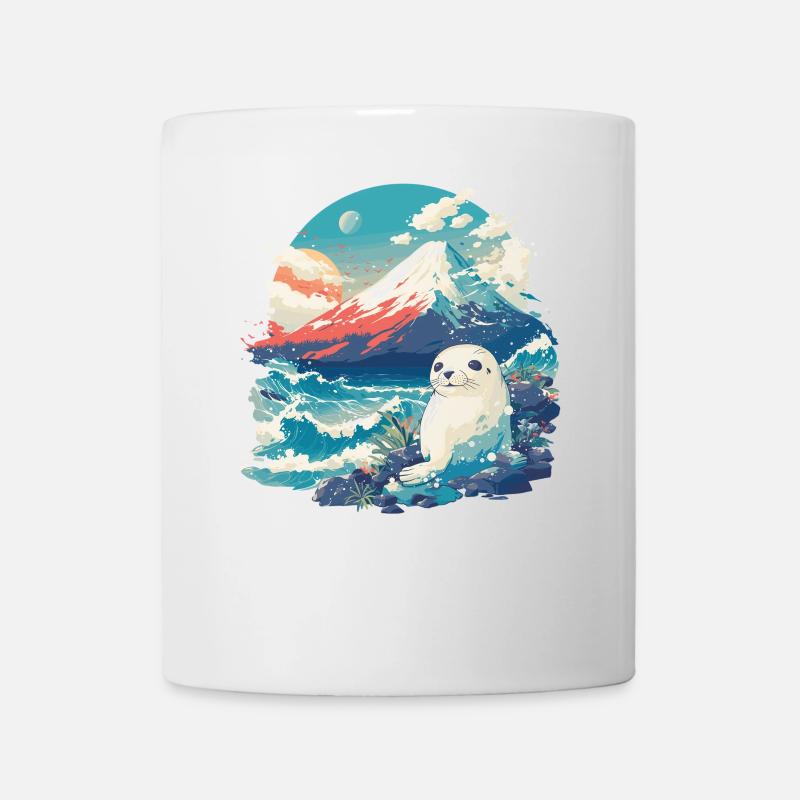 Robben Robbe - Tasse - Weiß
