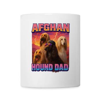 Afghanischer Windhund - Tasse - Weiß - Vorne