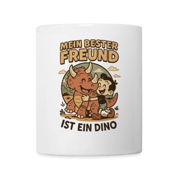 Mein Bester Freund Ist Ein Dino - Tasse - Weiß - Vorne