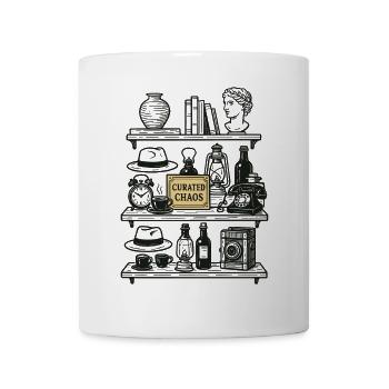 Collectionneur d’antiquités Organisé Chaos Vintage Rétro - Mug blanc - blanc - Devant