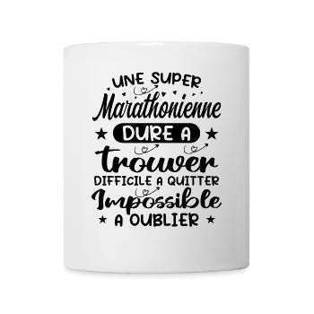 Ein super Marathonläufer - Marathonläufer Geschenk - Tasse - Weiß - Vorne