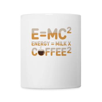 E=MC2 Physics Saying Caffeine Nerd Energy Coffee - Mug - white - Front