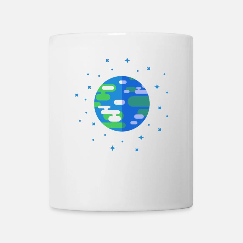 La Terre en bref - Planet Earth Minimalist - Mug blanc - blanc
