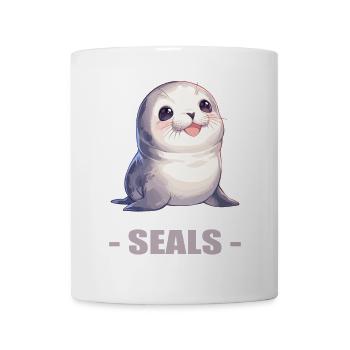 Joints, Phoque - Mug blanc - blanc - Devant