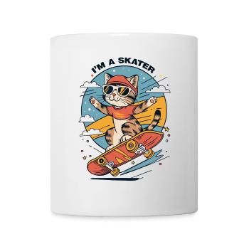 Funny Cat I'm A Skater - Mug - white - Front