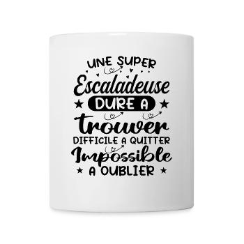 Ein Superkletterer - Kletterer Geschenk - Tasse - Weiß - Vorne