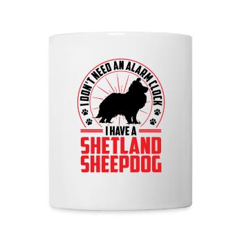 Sheltie is Alarm Shetland Sheepdog - Mug - white - Front