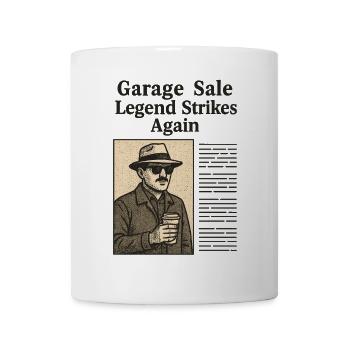 Vide-grenier Legend Strikes Again Retro Vintage - Mug blanc - blanc - Devant