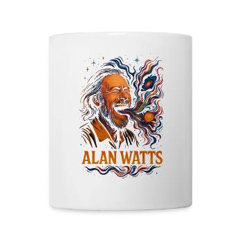 Alan Watts Cosmic Laugh Tee - Mug - white - Front