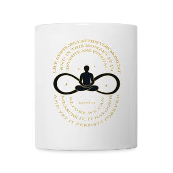 Alan Watts Time Infinity Tee - Mug - white - Front