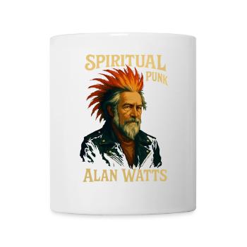 Spiritueller Punk Alan Watts Hemd - Tasse - Weiß - Vorne