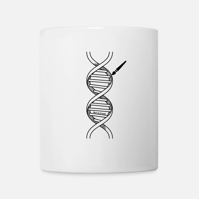 Abstract Geometric Spiral Art Print - Mug - white