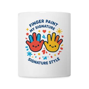 Finger Paint My Signature Style Boys Girls - Mug - white - Front