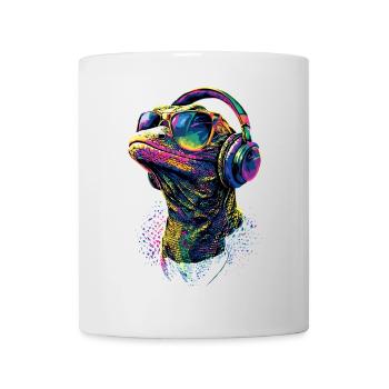 Waran Echse Reptil Komodowaran Bindenwaran Lizard - Tasse - Weiß - Vorne
