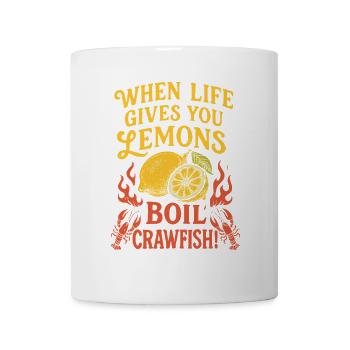 Wenn das Leben dir Zitronen schenkt, koche - Tasse - Weiß - Vorne