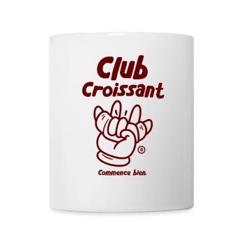 Club Croissant - Tasse - Weiß - Vorne