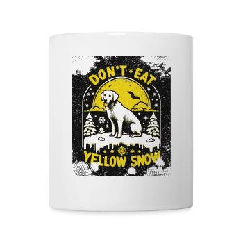 Don't eat yellow snow AI Design 2 Colors - Mug - white - Front