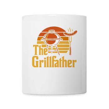 The Grillfather – BBQ Fire & Meat - Mug - white - Front