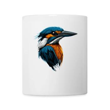 Kingfisher Kingfisher Bird Cute Kingfisher Kingfisher - Mug - white - Front