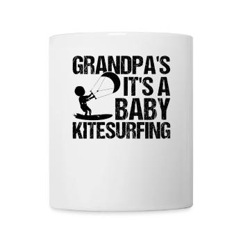 Kitesurfing Baby - Grandpa's Future Kitesurfing - Mug - white - Front
