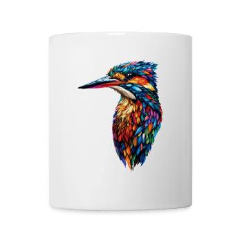 Kingfisher Kingfisher Bird Cute Kingfisher Kingfisher - Mug - white - Front
