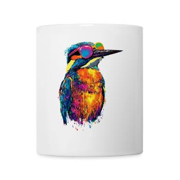 Kingfisher Kingfisher Bird Cute Kingfisher Kingfisher - Mug - white - Front