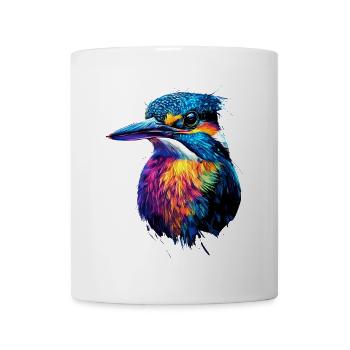 Kingfisher Kingfisher Bird Cute Kingfisher Kingfisher - Mug - white - Front