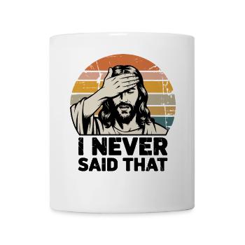 Ich habe nie gesagt, dass Retro-Grafik - Tasse - Weiß - Vorne
