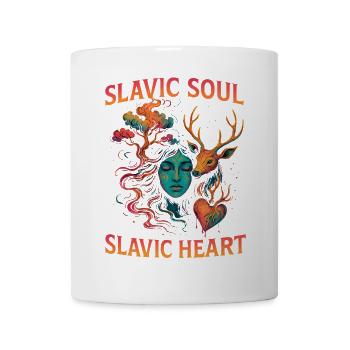 Âme slave Cœur slave Oeuvre - Mug blanc - blanc - Devant