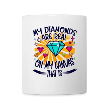 Diamond Painting Artist Real On My Canvas Diamond - Mug - white - Front